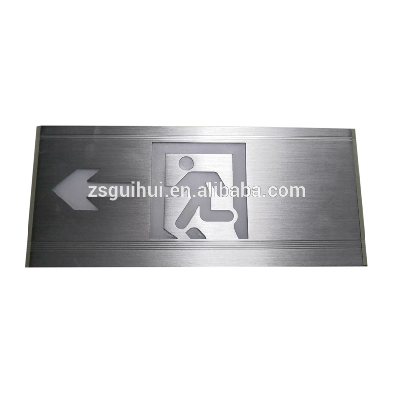 Guangdong silver led emergency led sign lighting exit running safe light