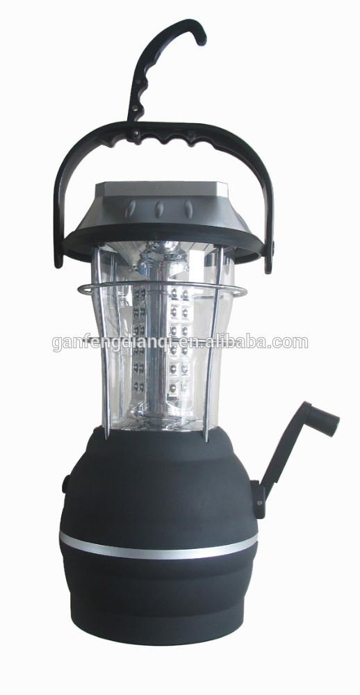 rechargeable LED camping lantern solar camping lantern portable with AC USB charge port solar panel with generator