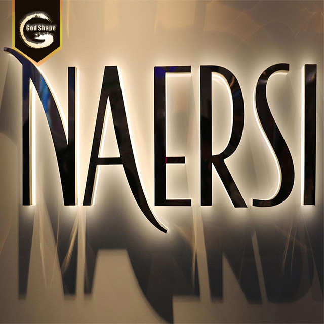 Stainless Steel Led Sign Letters for Shop Decoration Mini Backlit