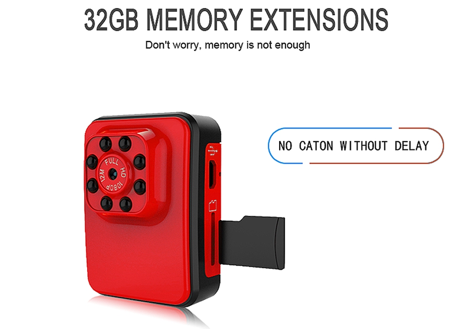 R3 Mini Camera WiFi 1080P Micro Camera Night Vision Motion Detect Camcorder Sports Loop Video Recorder for Riding Car Recorder