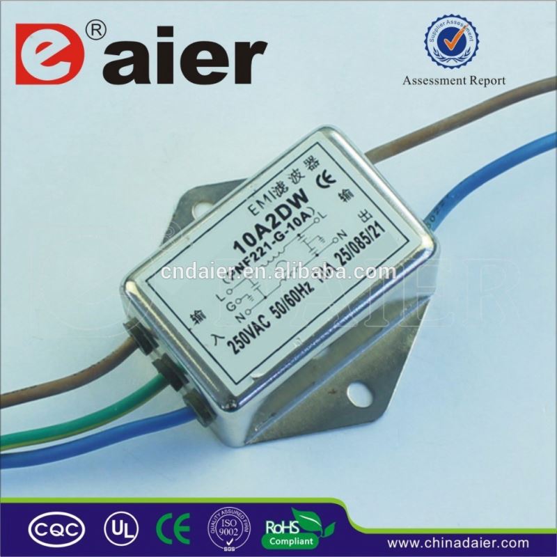 Electric Current:20A DR-10A2DW Low pass AC Emi filter