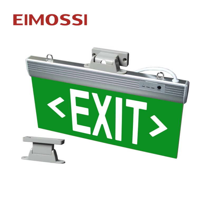 Battery backup double sided led exit sign running man led