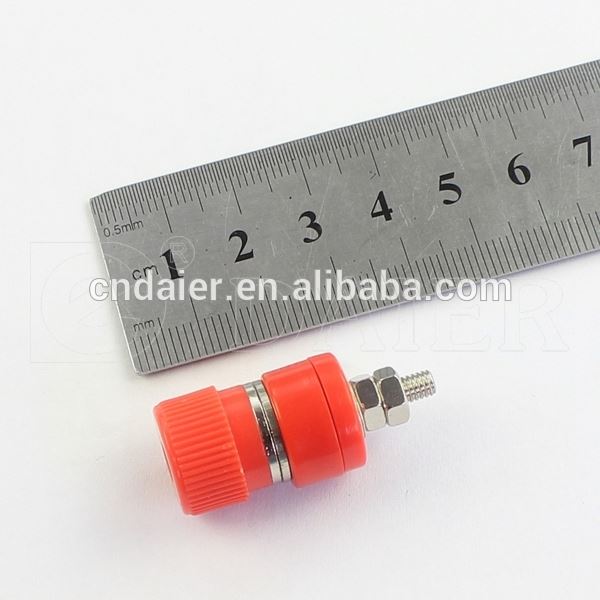 Black And Red Speaker Binding Post Connector Gold Binding Post