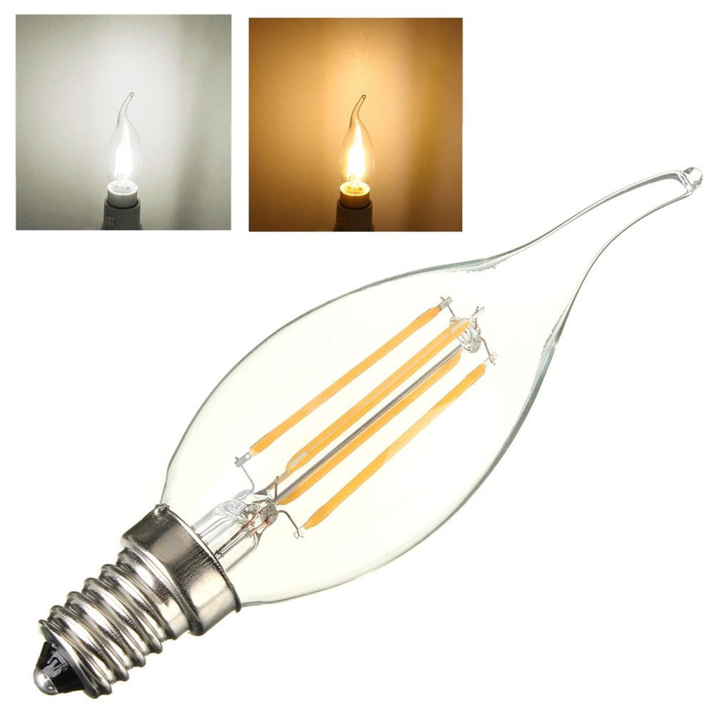 4w e14 cob led candle light bulb