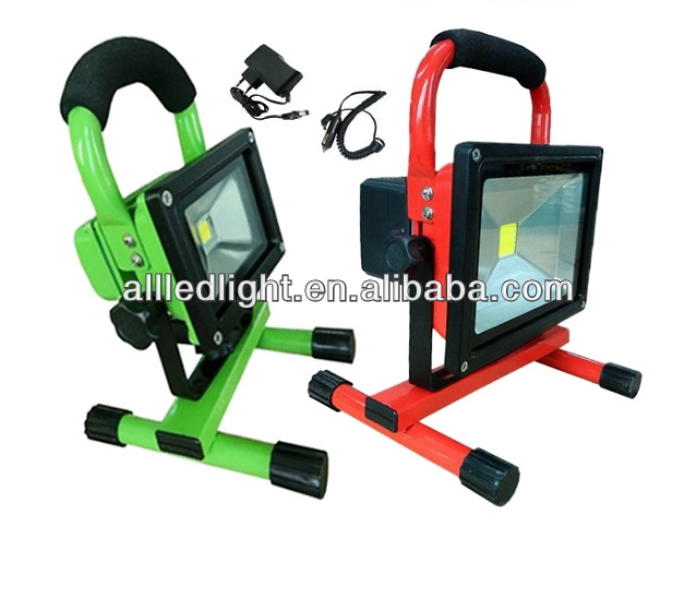 LED Protable Flood Light Rechargeable-10W,Shell Color Green