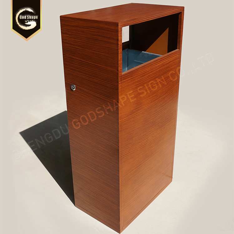 Manufacturer brand custom maker garbage bin stainless steel metal outdoor trash can