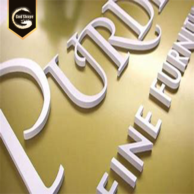 Black Acrylic Crystal Letters Sign Non-illuminated 3D Laser Cut Letter Alphabet Number Sign