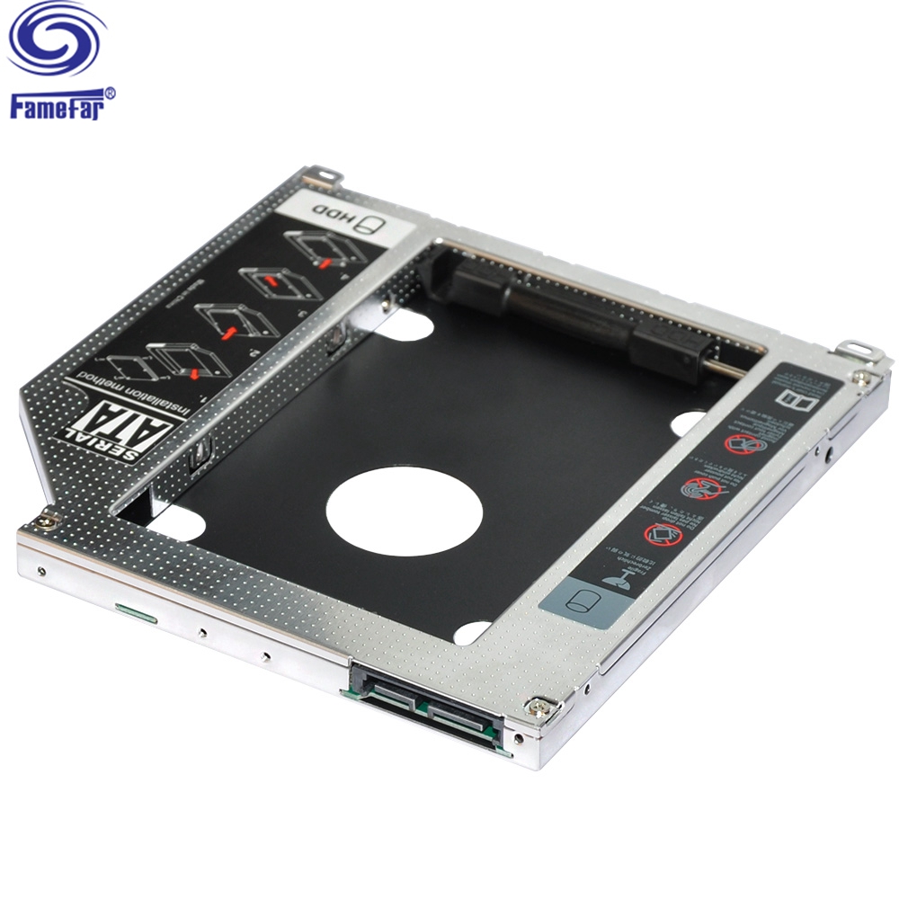 12.7mm 9.5mm Aluminum Universal caddy 12.7 ssd for 2.5 Hard Drive Case Laptop CD-ROM Optibay