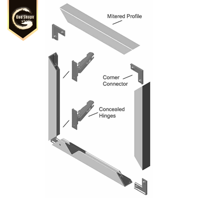 High Quality Brushed Aluminum Photo Frame Extrusion Profile Aluminum Picture Frame