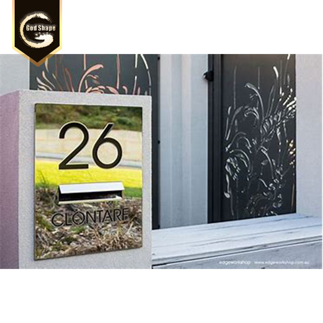 Metal Aluminum Alloy Outdoor Apartment Waterproof Number Carton Letterbox Parcel Mailbox Lock