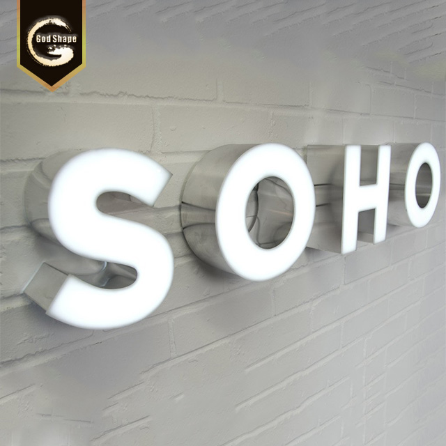 Epoxy Resin Illuminated Letters 3D Led Channel Letter Sign