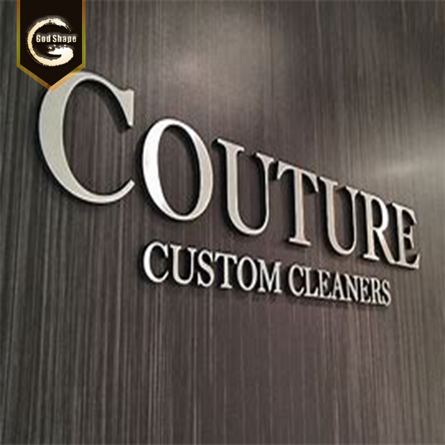 Factory Advertising Stainless Steel Hotel Door Signs 3d Laser Cut Raised Channel Letters