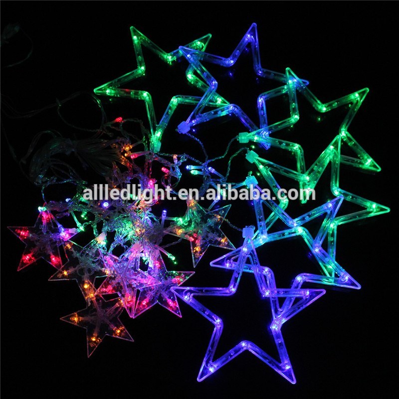 5 Modes 168 LED Outdoor LED String Lights Christmas Curtain flash light Star LED Fairy Light Wedding Decoration
