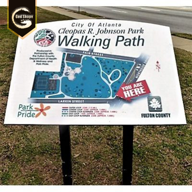 Outdoor High Quality Advertising Free Standing Waterproof School Real Estate Park Scenic Signage Pylon Sign