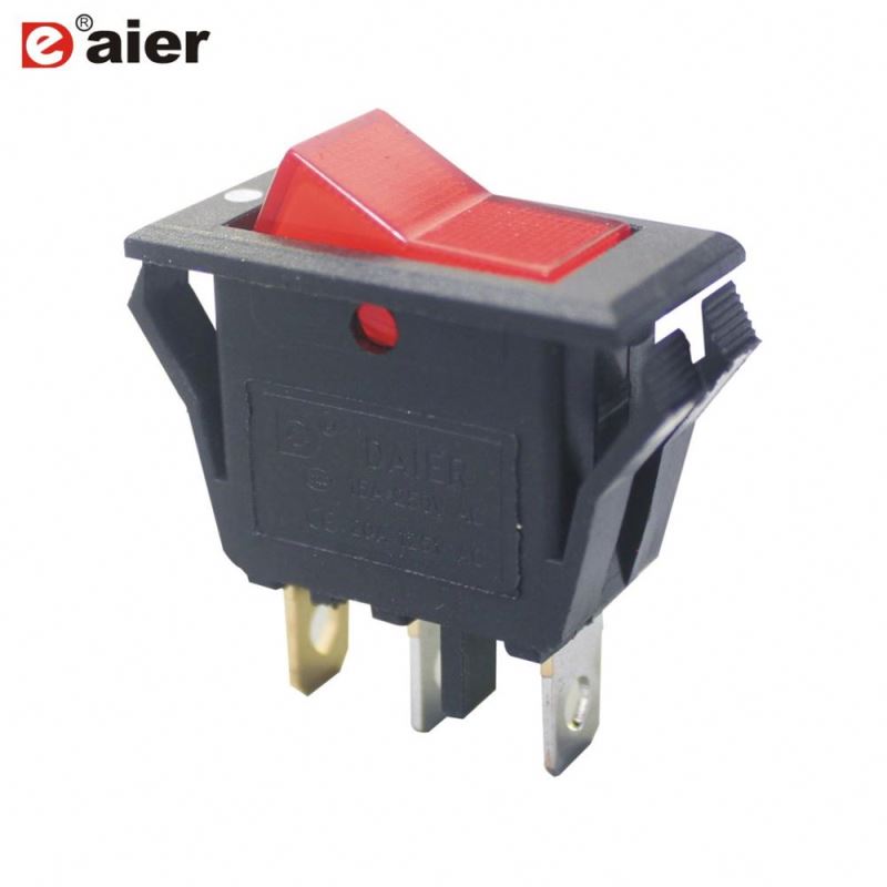 KCD3 SPST ON OFF 15A 250V T105/55 Rocker Switch
