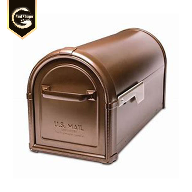 Garden Stainless Steel Waterproof  Anti Theft Free Standing  Metal Letterbox Paper Post Mailbox Lock