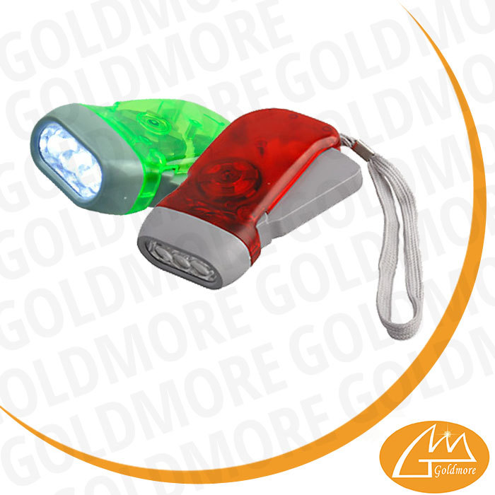 Goldmore 4 Pack of Immediate Light Hand Crank Flashlight for Emergency, Camping, Home or Car