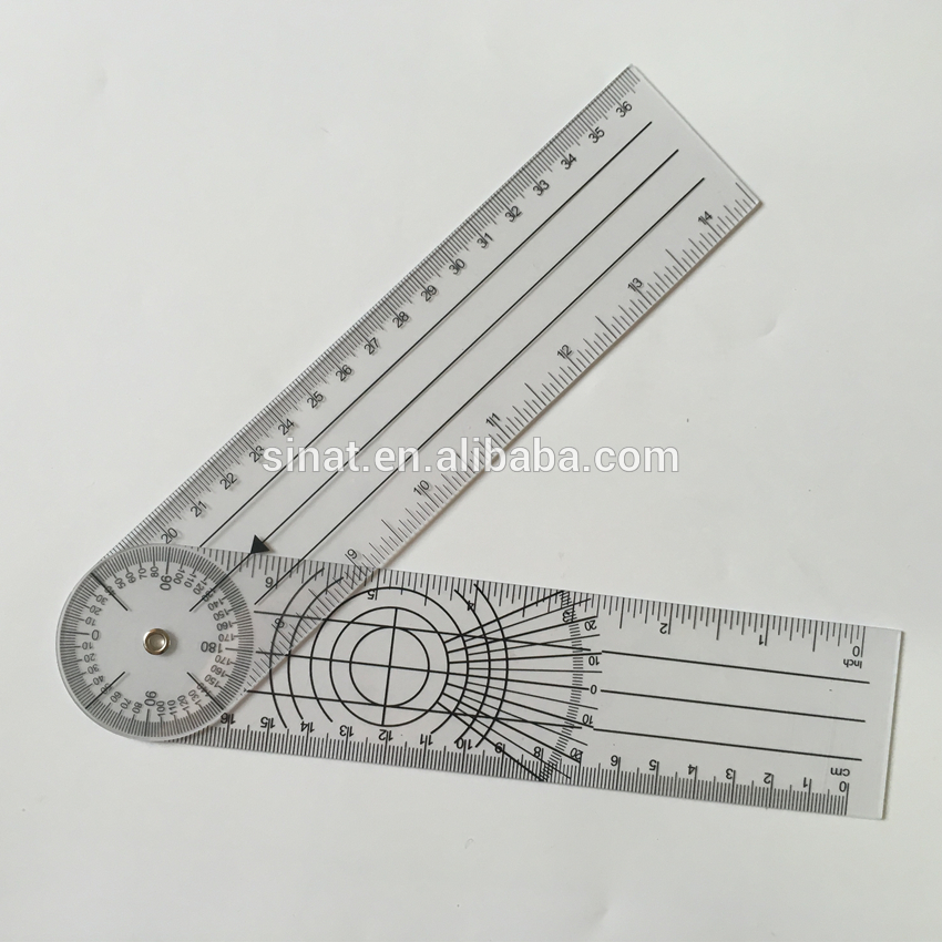 Physical therapy equipment 215mm Spinal Goniometer Bone measuring stick