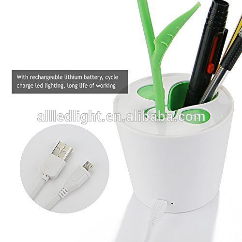 USB LED Desk Lamp 3-Level Dimmer Flexible Table Light with Switch Battery