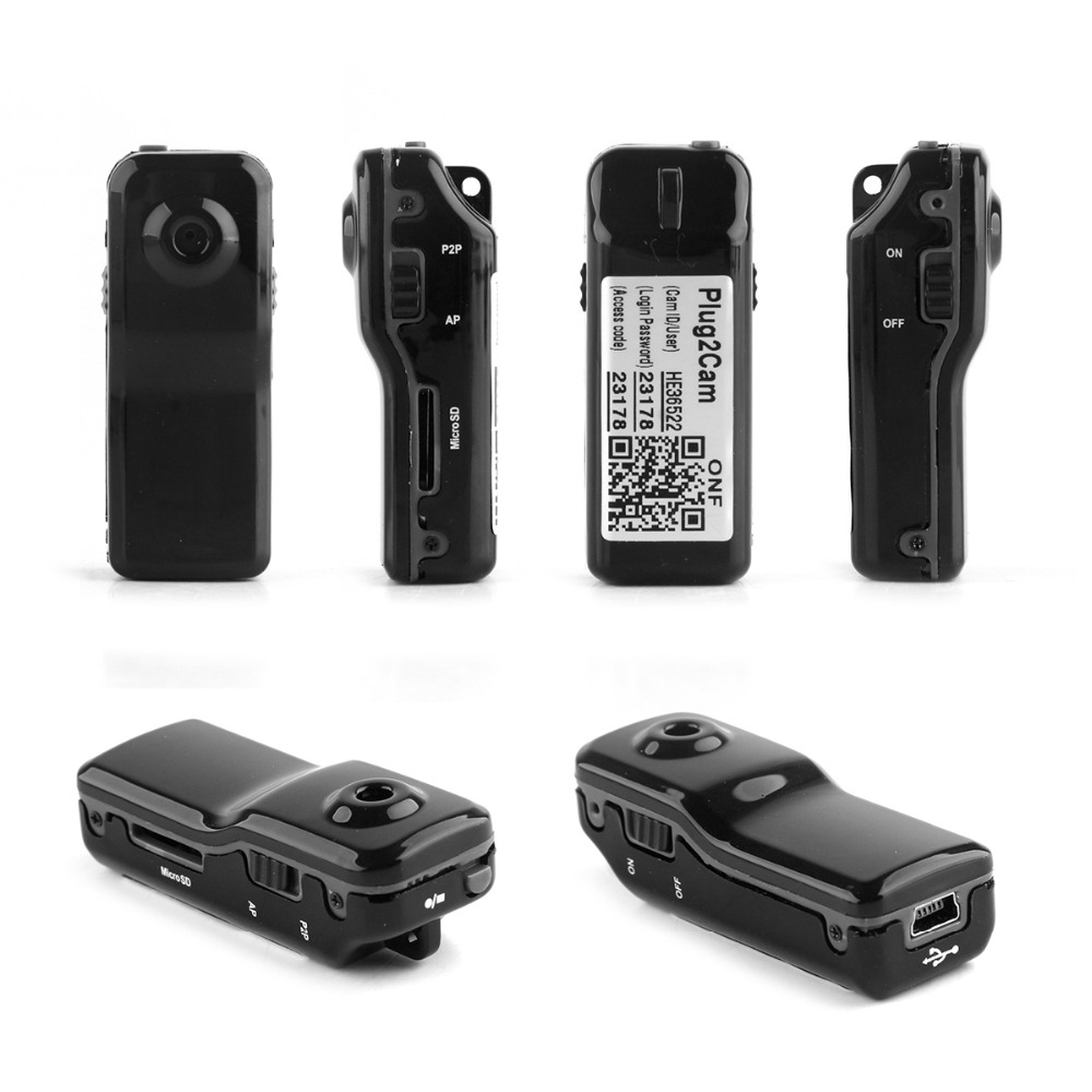 Black Mini DV MD80 DVR Video Camera 720P HD DVR Sport Outdoors With An Audio Support and Clip