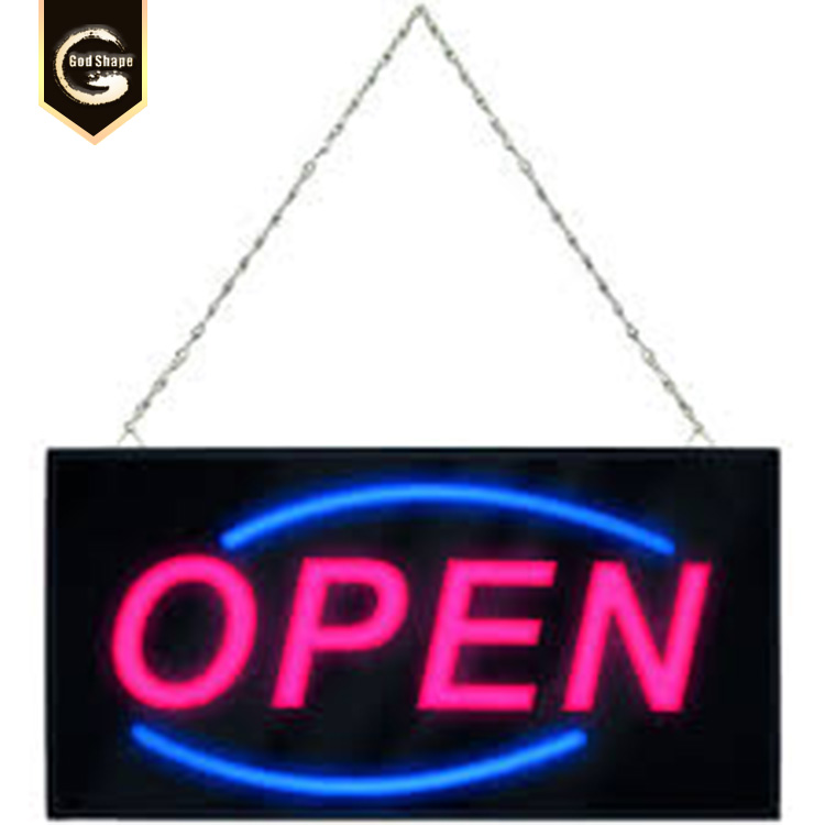 Hot sale factory price custom sample illuminated led acrylic bar open full color neon sign