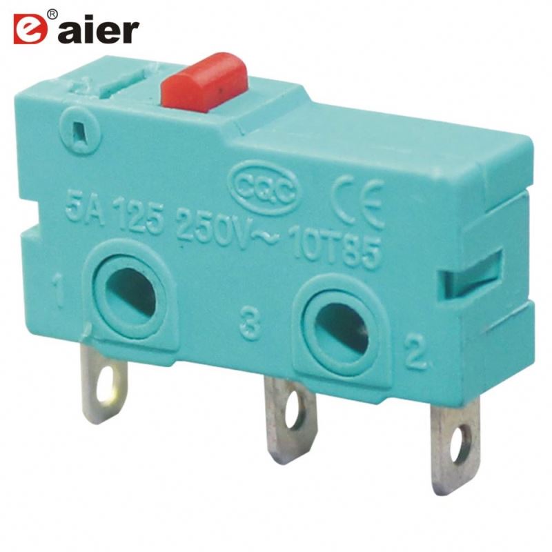 Black Three Solder Terminal T85 Miniature Micro Switch