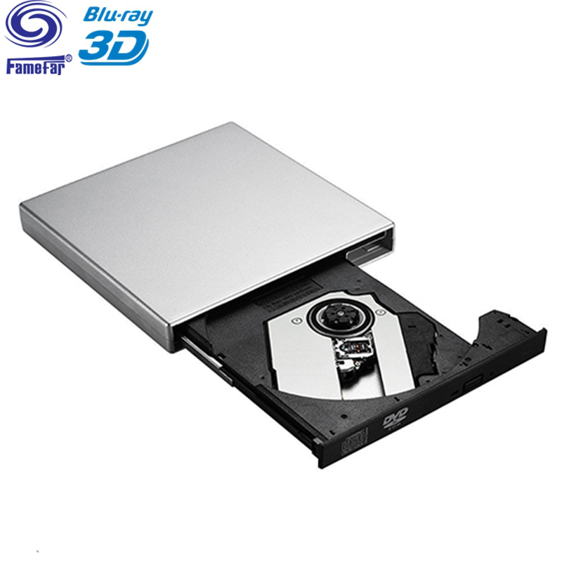 Factory Directly Sell External USB 2.0 25G 50G BD-R BD-ROM CD/DVD RW laptop blue ray Burner Writer Recorder for Computer PC