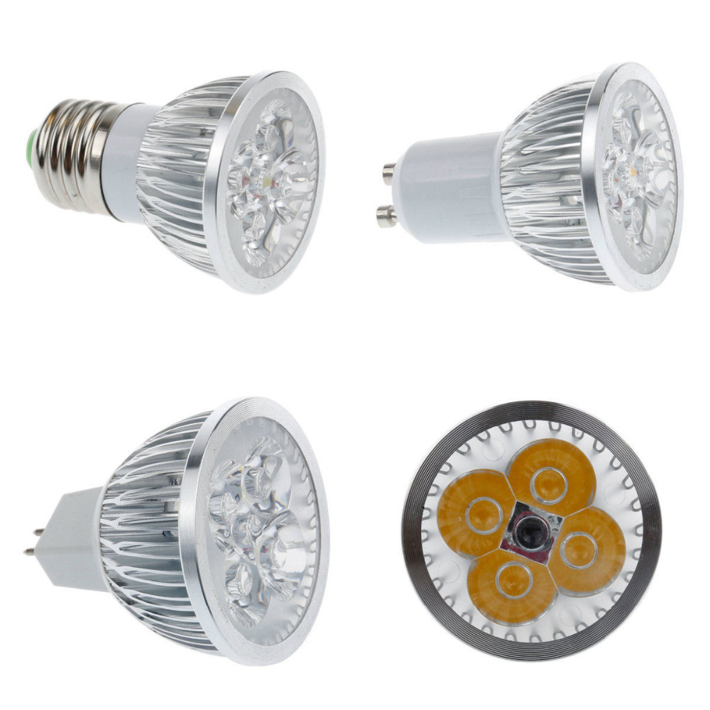 led spotlight  4w led lights E27 E14 GU10 GU5.3 220V MR16 12V  led bulb Warm White Cold White lampada led lamp