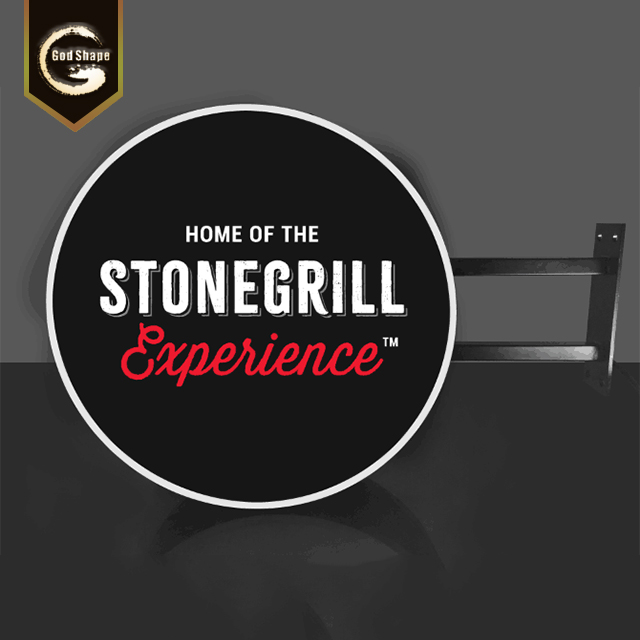 Stainless Steel Outdoor Advertising Acrylic Double Sided Round Led Light Box