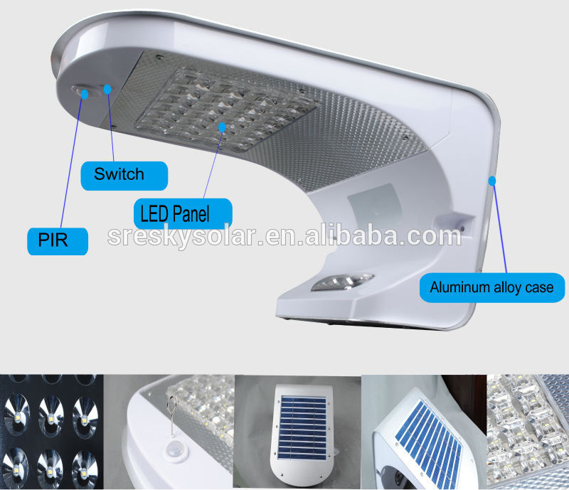 Panel Solar Powered Outdoor Interior Led Wall Light Modern