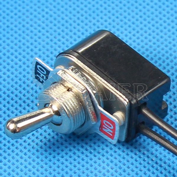 KNS-1 12MM 6A 125V 2Pin ON-OFF 2-Way SPST Toggle Switch Wiring
