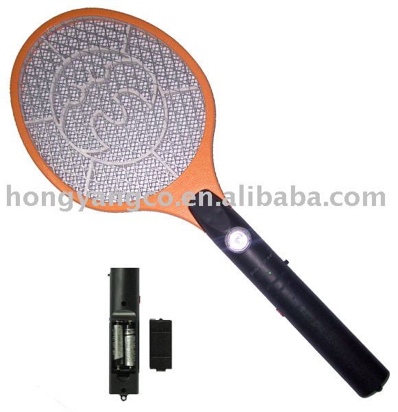 HYD  Handheld Electronic Tennis Racket Flyswatter with AA Bateries