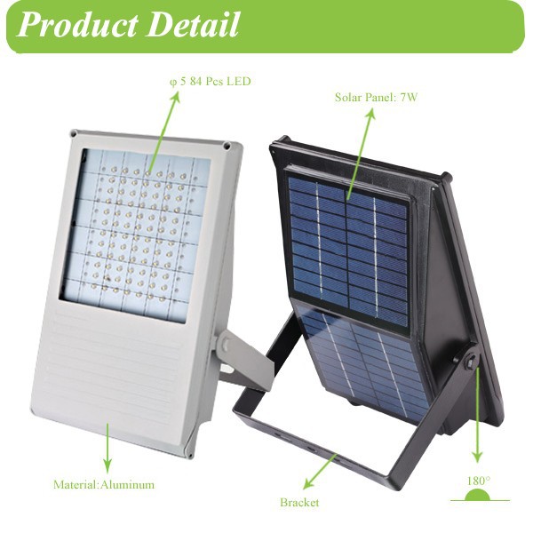 Multi-purpose aluminum solar flood light for house entrance lighting,Led flood light with solar panel,solar billboard lighting