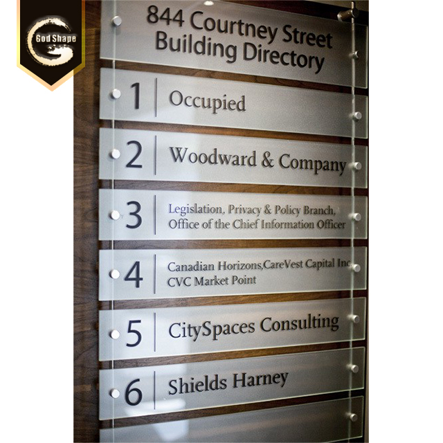 Curved Factory Price Customer Made Office Name Desk Plate Room Street Number Hotel Sign