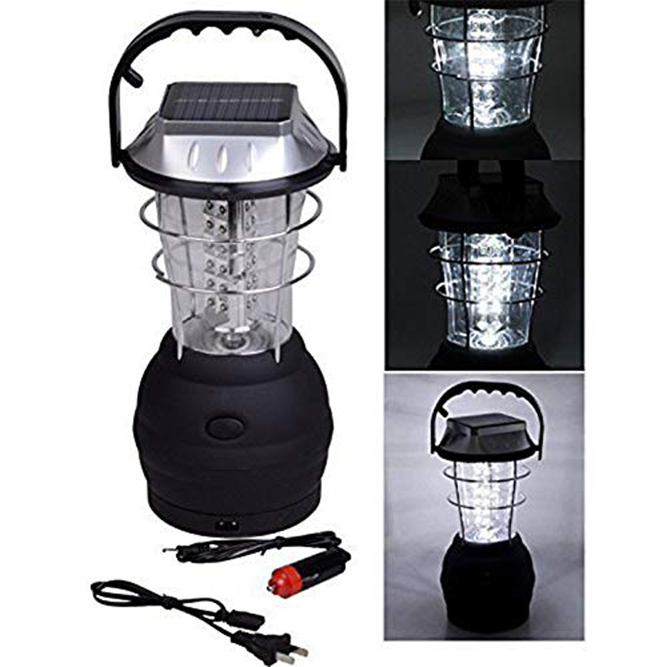 Best Outdoor LED dynamo camping lantern 36 LED rechargeable solar Lantern Solar hand crank camping Light