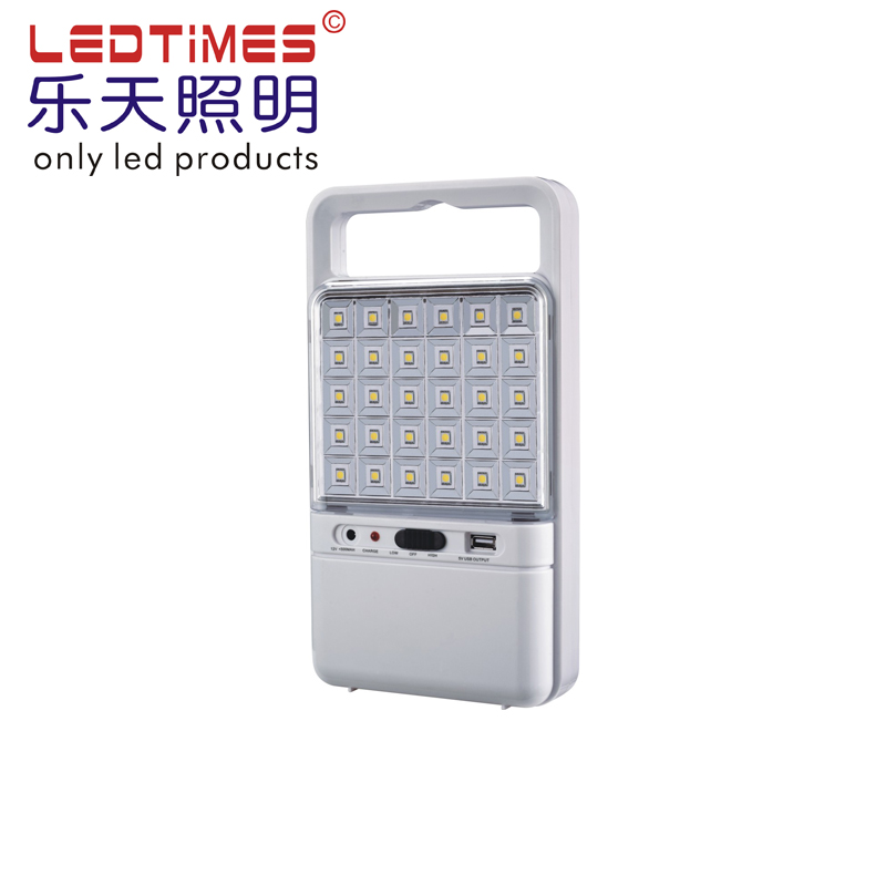 Portable 30 smd leds 6V4.5AH battery Rechargeable LED Lantern with USB