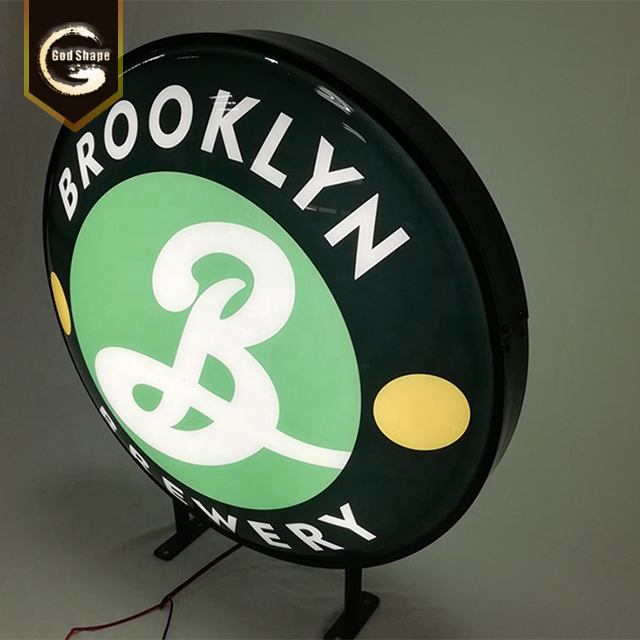 Wholesale Led Acrylic Round Light Boxes Large Light Box Decorative Light Box Sign