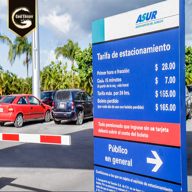 Factory Free Standing School Real Estate Parking Lot Signage Advertising High Quality Pylon Sign