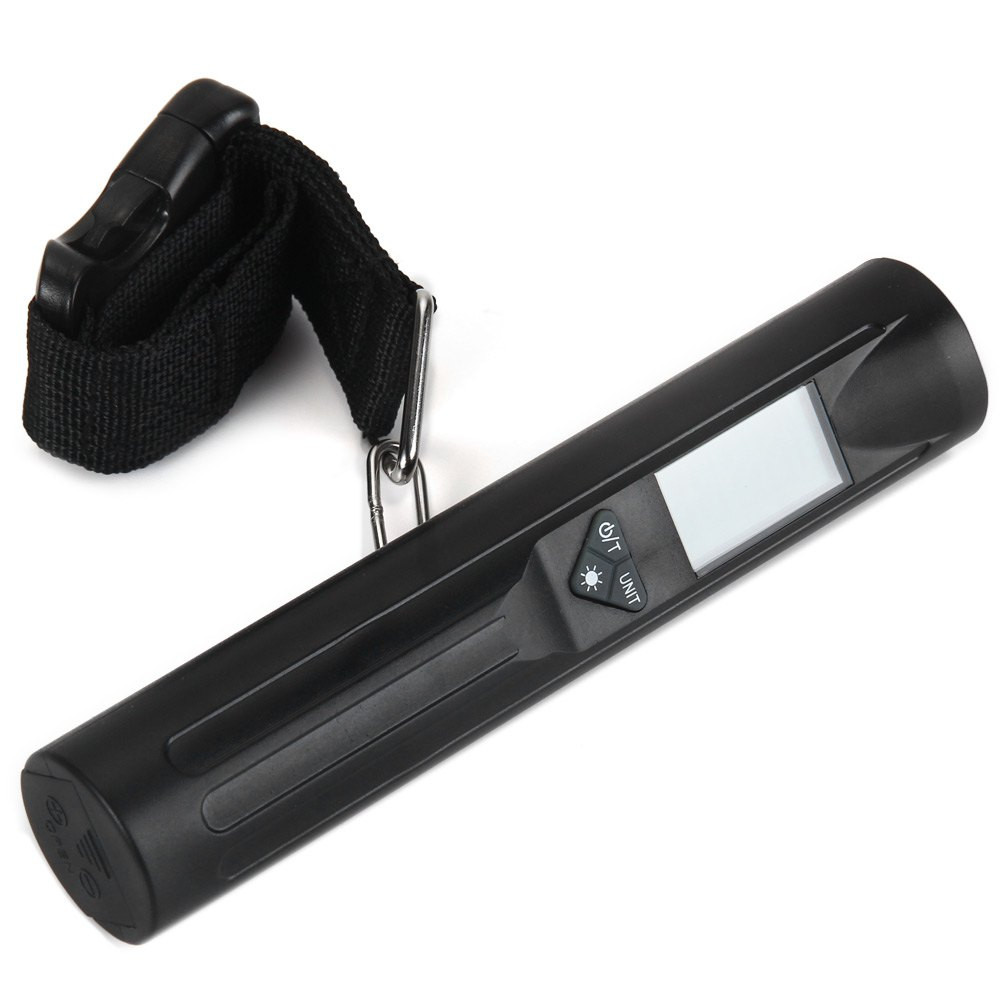 Durable NS-19 LCD Electronic Scale 8 LEDs Torch 50kg Capacity Hand Carry Luggage Hanging Scale Digital Weighing Device