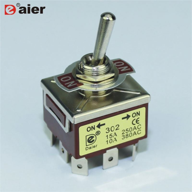 50A yellow LED illuminated toggle switch