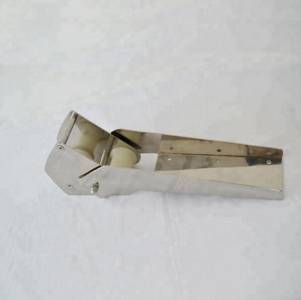 Stainless steel mirror polish bow roller with nylon wheel