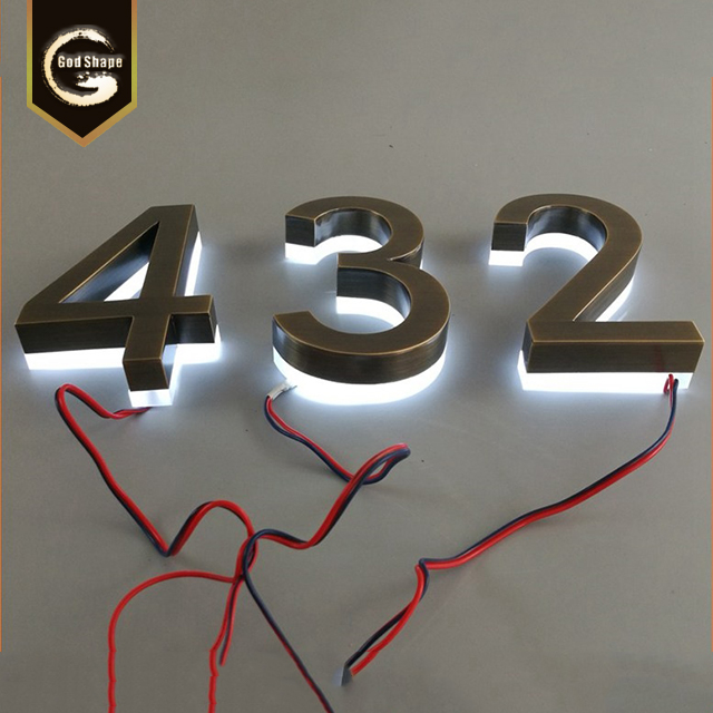 Advertising 3D Backlit Channel Stainless Steel Letter Sign