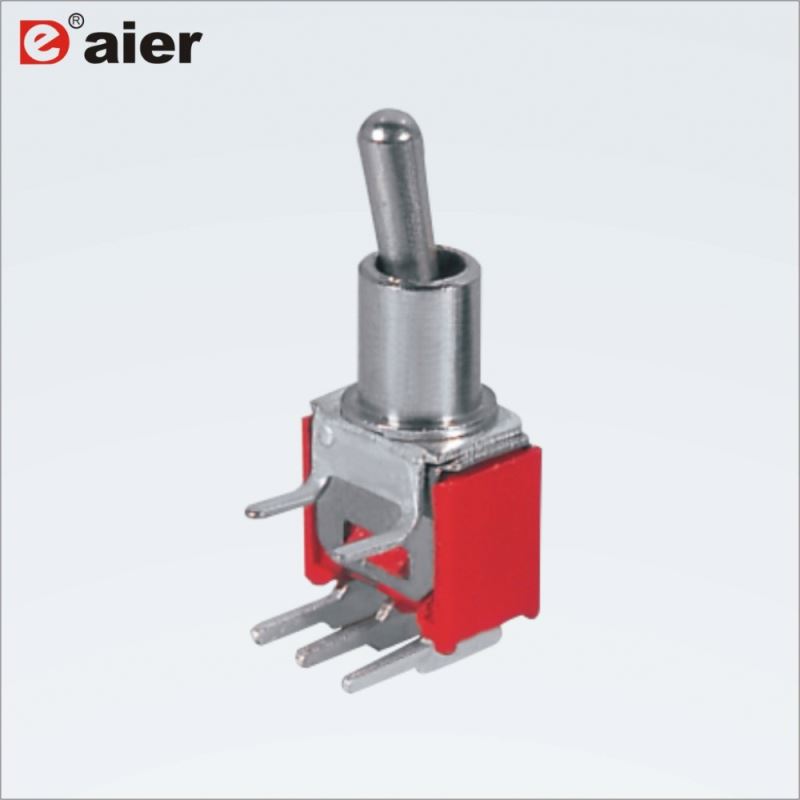 3A 125V 3 Pin ON-OFF-ON 3 Position SMTS Single Pole Toggle Switch