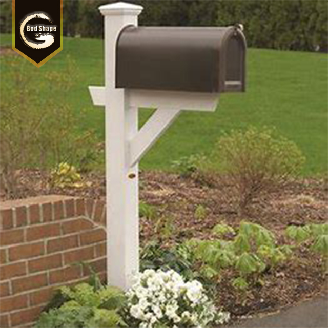 Garden Stainless Waterproof Steel  Free Standing  Metal Anti Theft Letterbox Paper Post Mailbox Lock