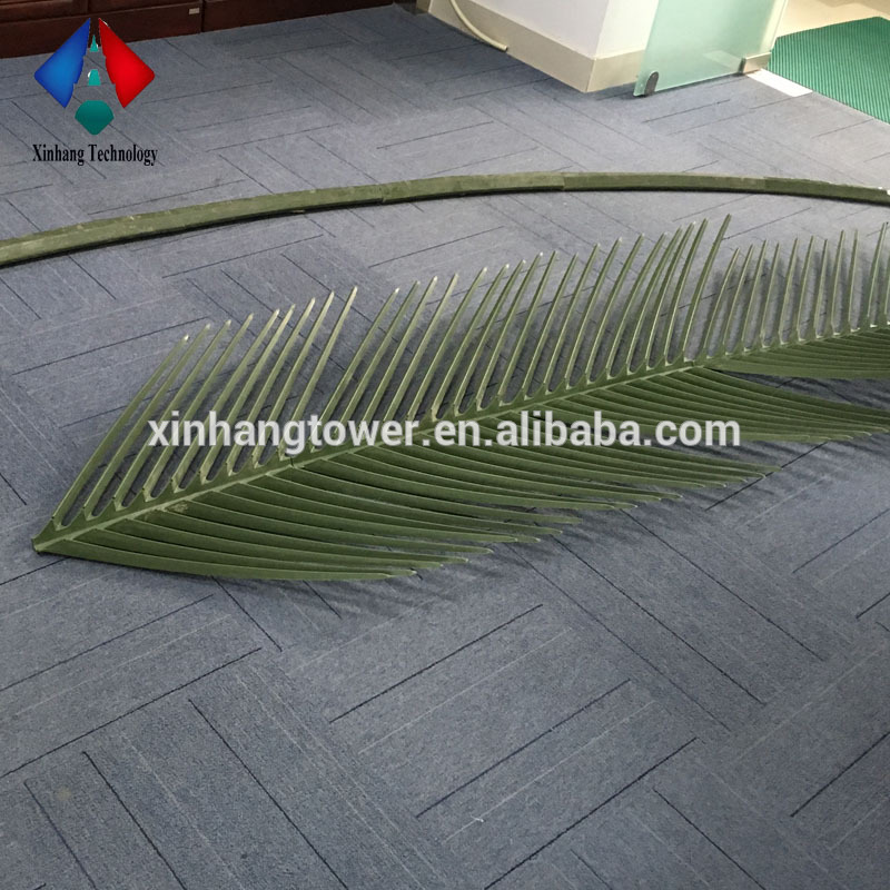 Antenna Tower Used Wholesale Artificial Leaves Plastic Palm Branches