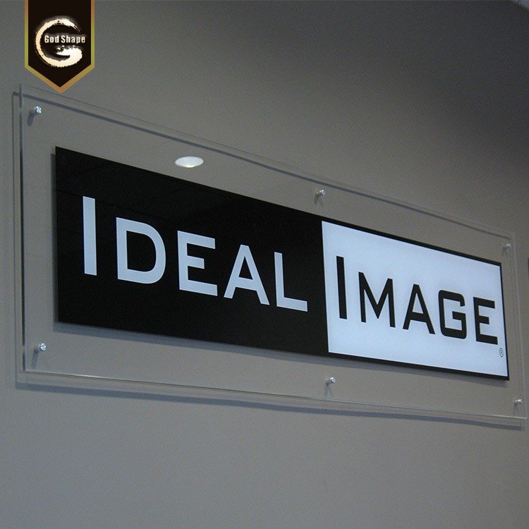 Shopfront Wall mount 3d light box letter sign ABS plastic 3d chrome letter and numbers