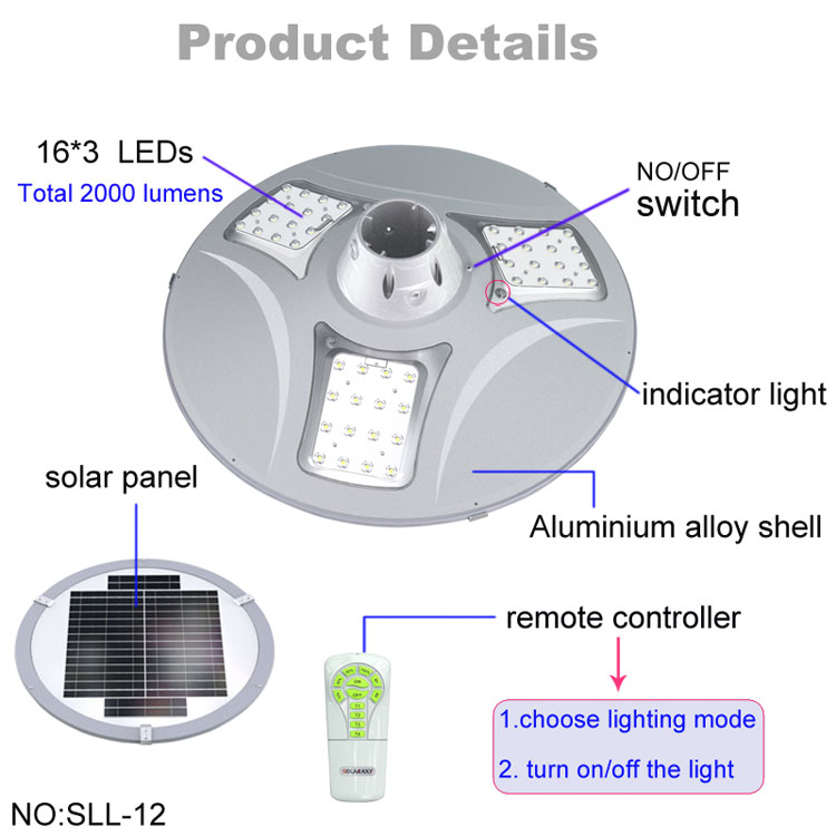3M Wholesale High Lumen Solar Garden Light With Super Bright Led Outdoor
