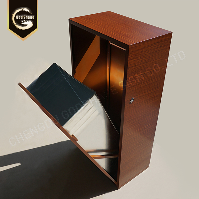 Garden Furniture Dust bin, Plastic Metal Trash Can, Dumpster, Outdoor Storage Bin