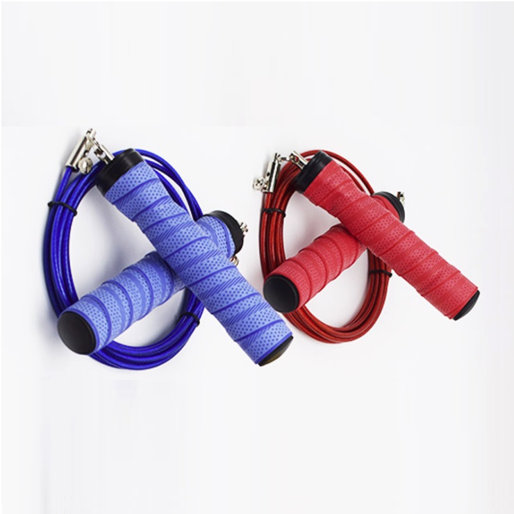 Custom Logo Adjustable Self-lock Speed Steel Wire Skipping Jump Rope