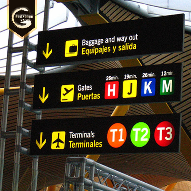 Metro Subway Station Light box Factory Hanging Square led Light Box Sign